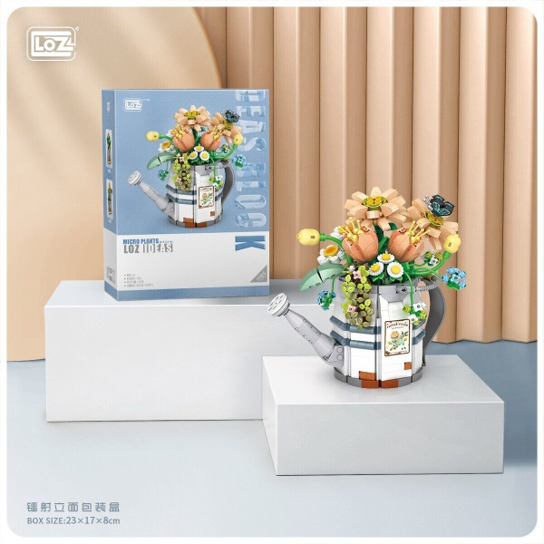 Конструктор Loz 1936 - Букет цветов в лейке