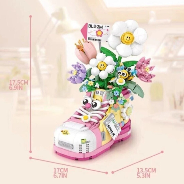 Конструктор Loz 1351 - Ботинок с цветами