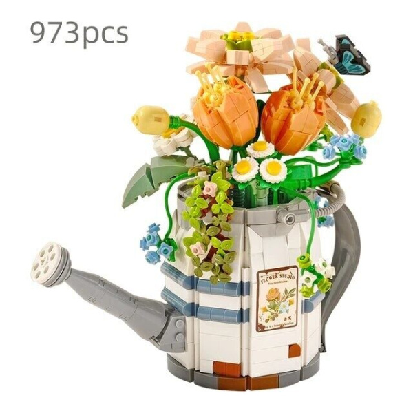 Конструктор Loz 1936 - Букет цветов в лейке