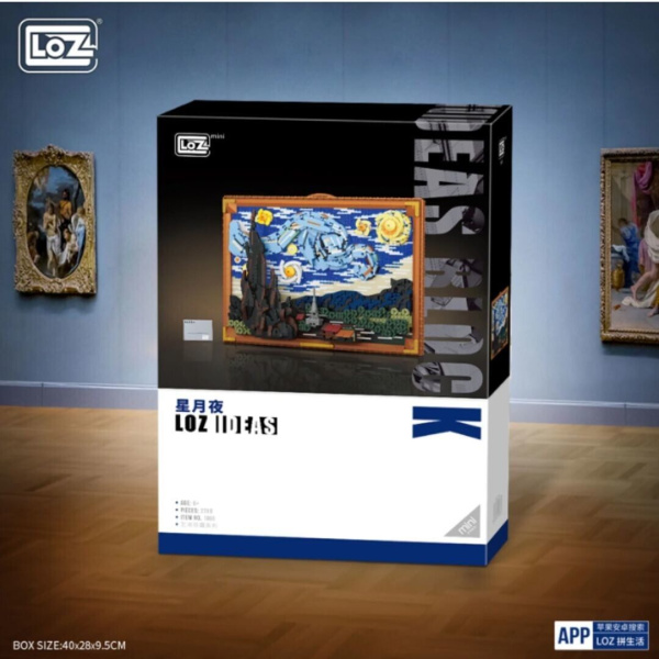 Конструктор Loz 1066 - Картина Звездная ночь Ван Гог