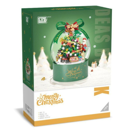 Конструктор Loz 1304 - Новогодний шар Елочка со светом