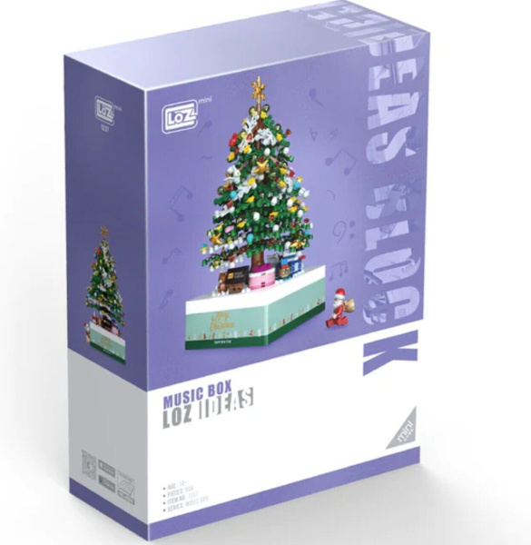 Конструктор Loz 1237 - Новогодняя ёлка 2 в 1 со звуком