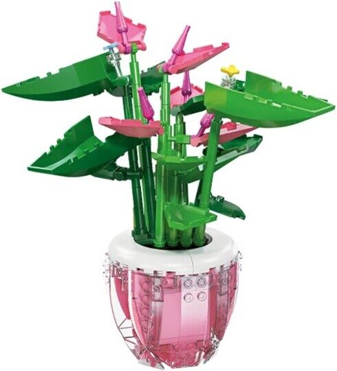 Конструктор Jie Star 92361 - Букет Бонсай с вазой