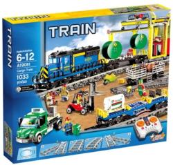 Конструктор Queen 82008 / 19081 Синий Грузовой поезд