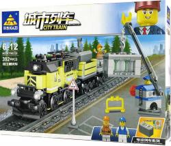 Конструктор KAZI 98238 «Желтый грузовой поезд»