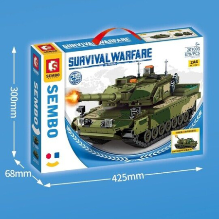 Конструктор Sembo 207003 Танк Leopard 2A6
