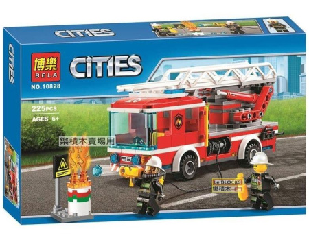 Конструктор Bela 10828 Пожарный автомобиль с лестницей