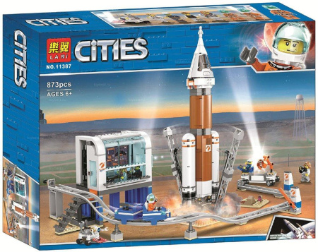 Конструктор Lari 11387 Ракета для запуска в далекий космос и пульт управления запуском