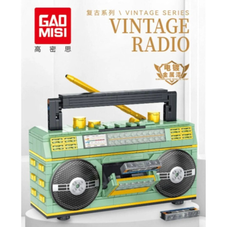 Конструктор Gao Misi 2111 - Винтажная магнитола радио