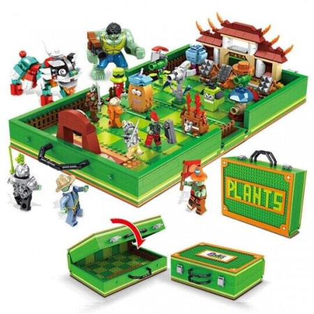 Конструктор Зомби против растений Чемодан для сражений 90084