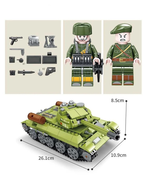 Конструктор Kazi 82043 Средний танк Т-34