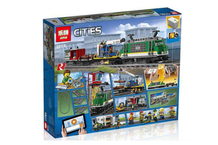 Конструктор Lepin 02118 Товарный поезд