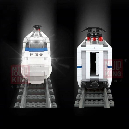 Конструктор Mould King 12002 Поезд CRH2 высокоскоростной пассажирский
