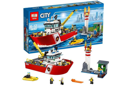 Конструктор Lepin 02057 Пожарный катер