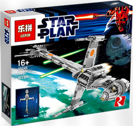 Конструктор Lepin 05045 Истребитель B-Wing