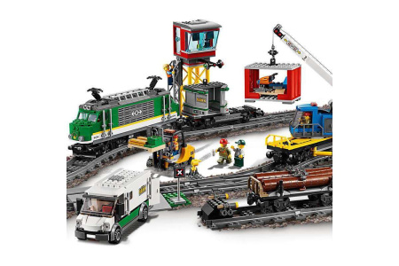 Конструктор Lepin 02118 Товарный поезд