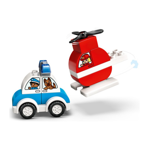 Конструктор Lego 10957 Duplo Пожарный вертолет и полицейский автомобиль