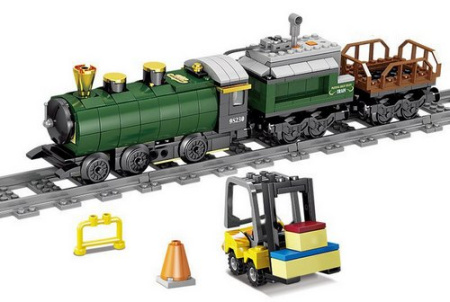 Конструктор KAZI 98237 «Грузовой поезд электромеханический»