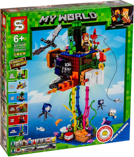 Конструктор Minecraft SY1427 Трехмерный мир
