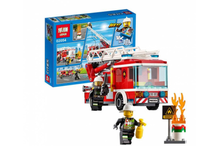 Конструктор Lepin 02054 Пожарная машина с лестницей