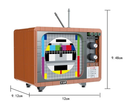 Конструктор Ретро Телевизор 662015 - Собери свой винтажный ТВ!