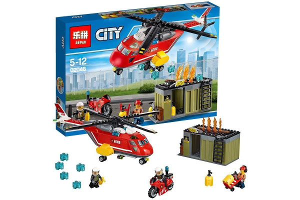 Конструктор Lepin 02046 Пожарная команда быстрого реагирования