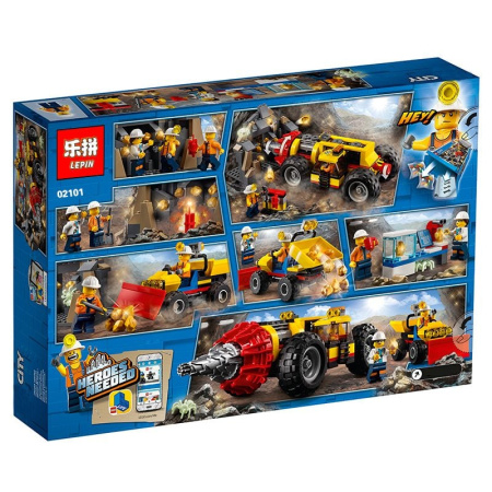 Конструктор Lepin 02101 Тяжёлый бур для горных работ