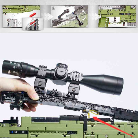 Конструктор XingBao XB-24002 Снайперская винтовка с прицелом