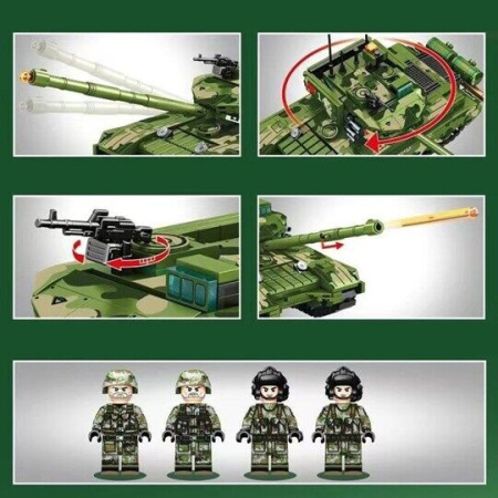 Конструктор Sembo 203145 - Основной боевой танк Type 99B