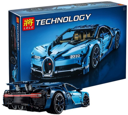 Конструктор Bugatti Chiron — Бугатти Шерон синий King 7802