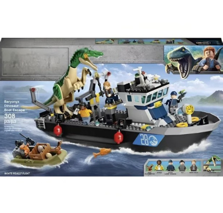 Конструктор Lari 60134 - Побег барионикса на катере 