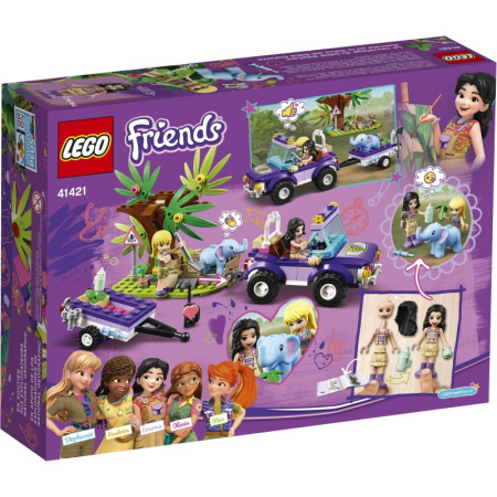 Конструктор Lego 41421 Friends Джунгли: Спасение слонёнка