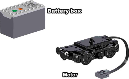 Конструктор ZHE GAO QL0310 Скоростной пассажирский поезд на радиоуправлении