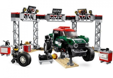 Конструктор LARI 11257 Speeds Champion Автомобили 1967 Mini Cooper S Rally и 2018 MINI John Cooper Works Buggy